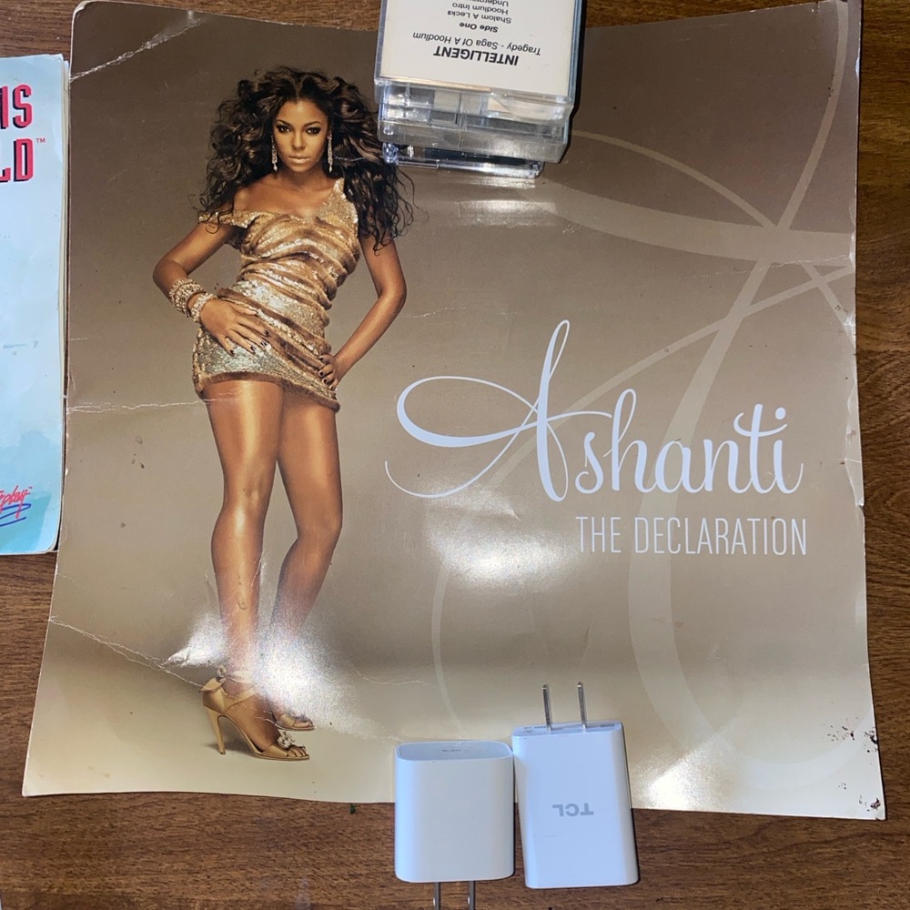 Ashanti poster fifth studio album, "The Declaration," released on June 3, 2008